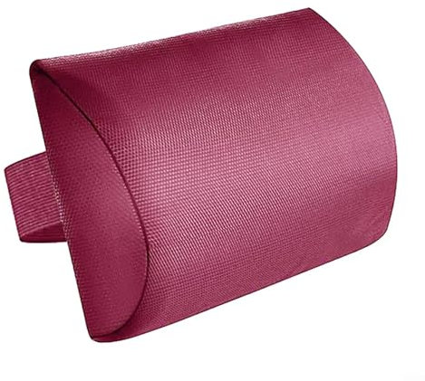 BlissfulAbode Verstellbares Lounge-Sessel-Kissen mit kühlendem Stoff – Pool-Kopfstützenkissen für Entspannung im Freien – Gummiband für sicheren Sitz (Rotwein)