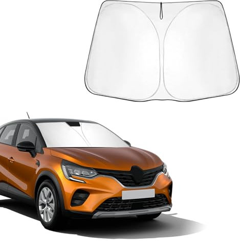 BSTW Parasol para Parabrisas de Renault Captur II 2020-2024 & Renault Captur I 2013-2019, Parasol Plegable con Aislamiento Térmico y Protección UV, Compatible con Renault Captur RS Line Hybrid