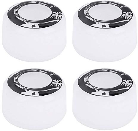 Ausla Gummireifen Skateboard 53Mm 4Pcs Wheels Replacement 54mm 75-85A High Elastic PU Wheels for Street Tricks Longboard Cruiser mit 2 Farben Weiß Muster (weiß mit Bild)