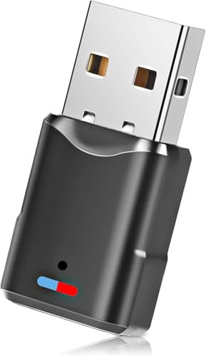 Adattatore USB Bluetooth 5.3 per PS5/PS4/PC/Switch Console, bassa latenza audio Dongle Bluetooth 5.3 chiave Adattatore USB 3 Mbit/S trasmettitore ricevitore per Macos/Windows/cuffie