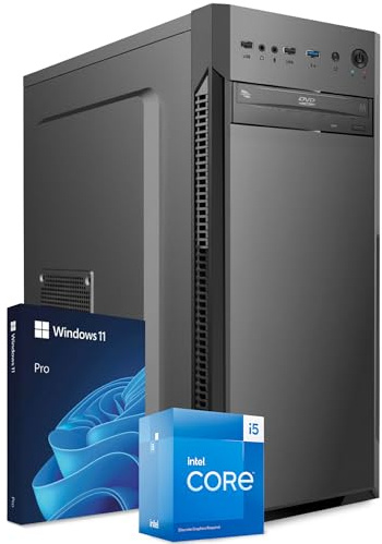 PC Fisso Completo - Computer Desktop Intel Core i5-6400 • RAM 32GB • SSD 1TB • Scheda Video Quadro P400 2 GB • Wi-Fi AC • Masterizzatore DVD • HDMI • USB 3.0 • Windows 11 Pro • Pronto all'Uso