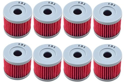 1/2/4/6/8/10 pezzi Filtro olio for moto for AN400 AN250 AN125 AN150 Burgman 400 DR125 DR125S DR100 GS125 GSXS125 ALT125(8pcs-A)