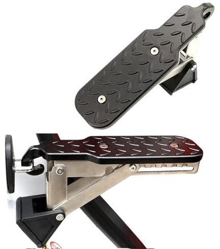 Universal 440 Lbs Aluminum Car Roof Rack Step Fit Door Latch Rooftop Up Hook Stand Pedals For Most SUV Pickup Accessories(Color 1)