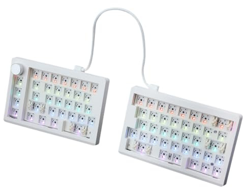Split Mechanical Keyboard Kit 3-Mode Wireless Bt Ergonomics Game Keyboard Backlight Separate Gaming Keyboard Kit Pc Gamer Accessories