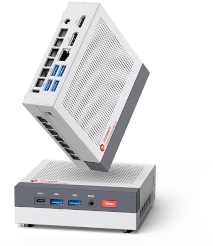 ACEMAGIC Retro X3 Mini PC Gaming, AMD Ryzen 7 H 255 (fino a 4.9GHz, 8C/16T) | 16B LPDDR5 1TB SSD, AMD Radeon 780M, 4K Triplo Display, USB4, WiFi 6E, BT 5.2, 2.5G LAN, Mini Computer per ufficio, gaming