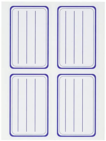 AVERY - Schuletiketten blau liniert - Format 36 x 56 mm - 20 Stück