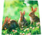 Tischdecken OSTERN 3 Hasen Wiese grün braun Fotodruck modern Polyester Osterdecke Ostertischdecke (Deckchen 40x40 cm)