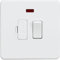 Knightsbridge SF6300NMW Screwless 13A Switched Fused spur Unit with neon-Matt White, 230 V