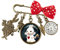 Broche épingle Lapin blanc Alice au pays des merveilles bijou cabochon cadeau noël