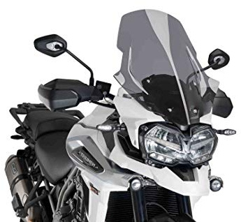 Puig 9613F Touring Windscreen improved wind protection, Dark Smoke