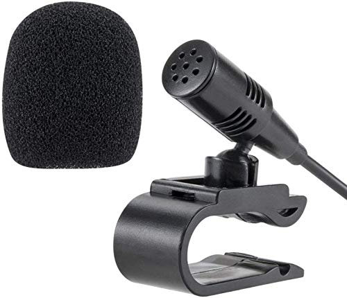 YUNTX 3.5mm Car External Microphone Portable Mic for DVD,Radio,Laptop,Car Stereo Player