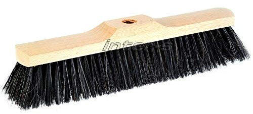 1x Zimmerbesen Holz Natur Rosshaarbesen Besen 40cm ohne Holz Stiel
