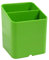 Exacompta 67795D Premium Stiftehalter Pen-Cube mit 2 Fächern für mehr Ordnung auf dem Schreibtisch Stifteköcher Stiftebox Aufbewahrungsbox Organizer apfelgrün