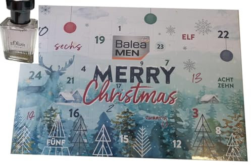 S.Oliver - For Him EDT 30 ml + Balea Adventskalender Men 2022 - Advent Calendar - Beauty - Düfte - Pflege - Herren