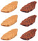 AUEAR, 6 Pack Natural Wooden Leaf Shape Chopstick Rest Spoon Fork Knife Holder Dinner Table Decor