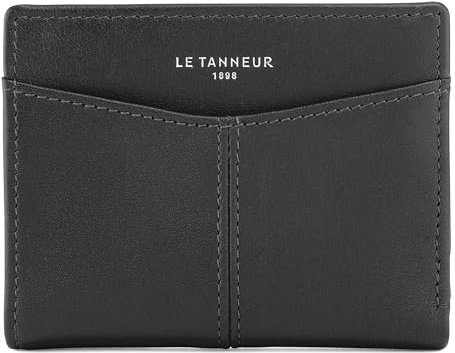 Le Tanneur, porte cartes, portefeuille, en cuir, charlotte, femme, 4 compartiments cartes, poche billets, anti-rfid, porte-billets, pour cartes de crédit et de visites.
