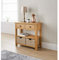 wiltshire Oak Console Table with Storage Baskets