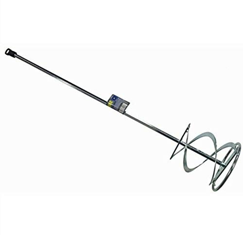Galvanised Mixing Paddle 120x600mm Paint Mixer Plaster Render Whisk Mortar Mix