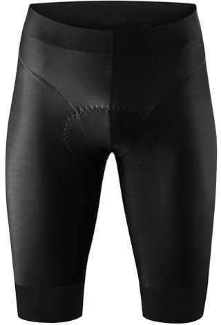 Gonso SQlab GO M, Herren Fahrradhose, Tights mit ergonomischem SQlab Sitzpolster, Innovative Schnittführung ohne Seitennaht, Enganliegende Passform, Schwarz, Gr. M