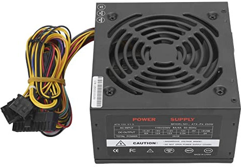 VBESTLIFE ATX-250W PC-Netzteil 115 / 230V Einstellbar für Desktop-Computer(EU-Stecker)