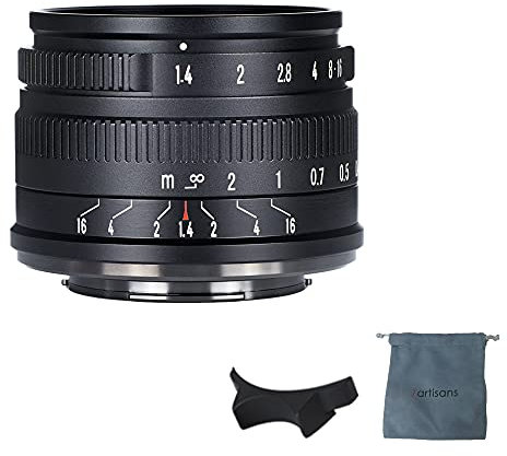 7artisans Objectif fixe 35 mm F1.4 Mark II APS-C Mise au point manuelle Grande ouverture Compatible avec appareil photo Fujifilm Fuji X-A1 X-A10 X-A2 X-M1 XM2 X-T1 X-T10 X-T2 X-T20 X-T30 X-Pro1 X-Pro2