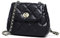 Trendige Leder-Crossbody-Taschen für Frauen, lässige Leder-Umhängetasche für Frauen verstellbare Flip-Crossbody-Tasche (Schwarz)