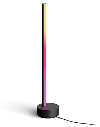 Philips Hue White and Color Ambiance Gradient Signe, Lampada da Tavolo LED, Smart, Bluetooh, Nera