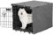 X-ZONE PET Funda para jaula de perro de doble puerta, cubierta de poliéster para perrera (se adapta a cajas de alambre de 24, 30, 36, 42 y 48 pulgadas)