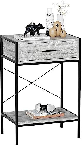 Vida Designs Brooklyn Tables Consoles, Gris, 1 Drawer