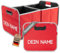 achilles Auto Faltbox mit Name, Kofferraumtasche personalisierbar, Kofferraum-Organizer, Autotasche, Falt-Korb, Kofferraumtasche, Box mit Druck, Rot, 50 cm x 32 cm x 27 cm