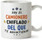 MUGFFINS Tazas para CAMIONERO hombre - En Español - Todos te advirtieron - 11 oz / 330 ml - Regalo original y divertido