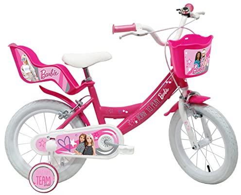 MATTEL Babys (Mädchen) 22308 Fahrrad, Rosa/Weiß, 14