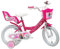 MATTEL Babys (Mädchen) 22308 Fahrrad, Rosa/Weiß, 14