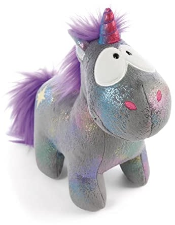NICI Kuscheltier Einhorn Star Bringer 32 cm – Stofftier aus weichem Plüsch zum Kuscheln und Spielen, funkelndes Plüschtier für Kinder & Erwachsene, 48633, ideal als Geschenk, grau