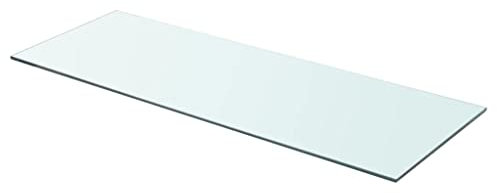 WIFESE Panneau pour Étagère Verre Trempé Transparent 80x30 cm Épaisseur 8 mm Étagère de Maison Magasin Tablette Salle de Bain Chambre à Coucher Autres Accessoires de Salon Étagère de Douche
