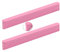 2 Stück Schrankgriffe Rosa Möbelgriff Rund T-förmig Profilgriff Aluminiumlegierung SchubladenKnöpfe Türgriff Zugknöpfe für Schlafzimmer Küche Kleiderschrank (Lochabstand 128mm)