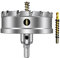 ASNOMY 110mm Scie à Cloche en carbure de tungstène, TCT Foret de scie trépan avec 2 forets pilote plaqués titane pour acier inoxydable, feuille, métal