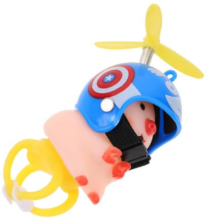 Garneck Helm-dekorations-Ornament Horn Kreative Fahrradhörner Auto Dashboard Tierpuppe Fahrradklingelzubeh?r Dekoratives ?rner Kleinkind Gebrochene Ente Harz Katzenzubehör