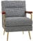 HOMCOM Ohrensessel Relaxsessel, Polstersessel mit Leinenoptik, Akzentsessel, Esszimmerstuhl mit Stahlbeine, Loungesessel für Schlafzimmer, Wohnzimmer, 72 x 81,5 x 87,5 cm