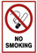 SL group - 1 Schild No Smoking/Rauchen verboten 20 x 30 cm aus stabiler PVC Kunststoff-Platte - Rauchverbot im Innen- & Außenbereich - Verbotsschild für nicht Rauchen im gesamten Gebäude