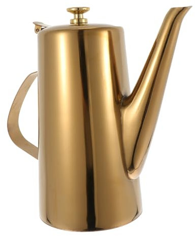 FELTECHELECTR 1 Pc Botella De Agua Fría Dispensador De Salsa De Soja Garrafas De Agua Aceitera De Oliva Olla De Vinagre Aceite Automatico Acero Inoxidable Reloj De Arena Cuello De Cisne