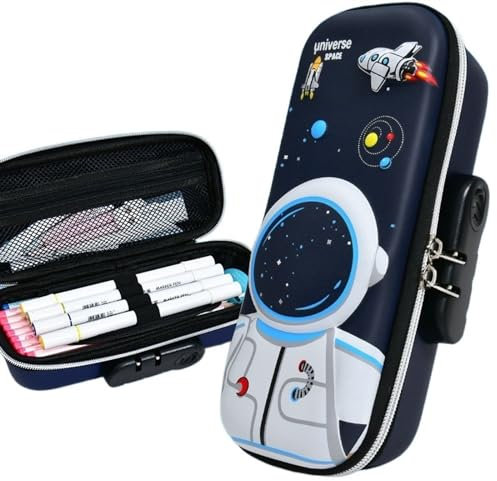 Pot à Crayons Multifonctionnel 3D EVA stylo étui mot de passe serrure porte-crayon mignon papeterie boîte dessin animé Animal crayon boîte étudiant stylo sac enfant fournitures scolaires cadeau Sac St