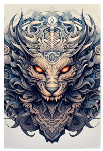 artboxONE Poster 30x20 cm Tiere Mandala - Mystisch - Cressida - Bild Mandala buddhistisch dekor