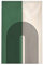 Surwin Japanese Noren Doorway Curtain Green Nordic Cotton Linen Door Curtain Window Treatment Tapestry for Decorative Kitchen Partition Bistro Shading Home (85x150cm,Beige green)