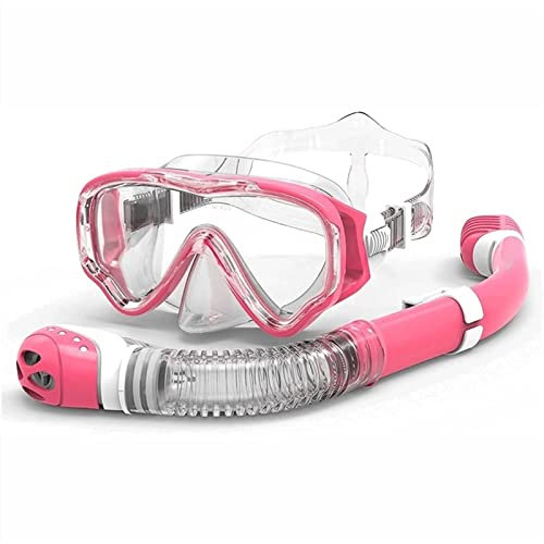 GeRRiT Schnorchel-Set, Schnorchelmaske, beschlagfrei und auslaufsicher, Tauchmaske, tragbar, HD-Antibeschlag-Brille, geeignet für Kinder zum Schwimmen, Freitauchen und Schnorcheln