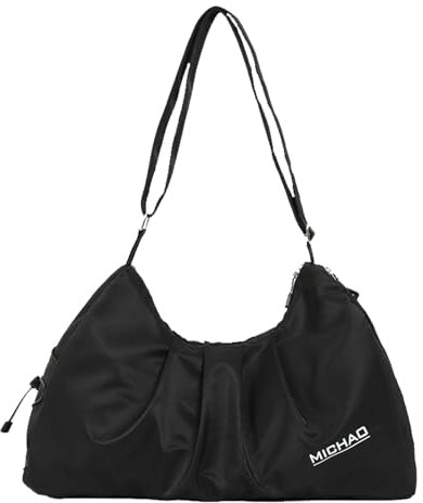 Sporttasche, Sporttasche Reisetasche Damen, mit Schuhfach & Nassfach, Wasserfest Trainingstasche, Sport Travel Bag Weekender Damen für Reisen Gym Yoga, Handgepäck Tasche für Flugzeug 30L (schwarz)