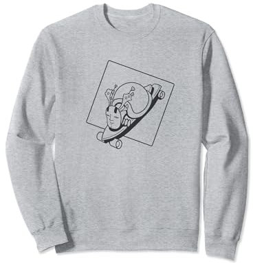 Schildkröten mit japanischer Maske auf einem Longboard Sweatshirt