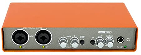 iFutniew EM-02 Audio-Schnittstelle, Soundkarte, E-Gitarre, Live-Aufnahme, professionelle Soundkarte für Studio, Sing-Sound-Mixer