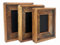 Woodkings Bilderrahmen-Set Sumatra | 3er Set aus Altholz | 3 Größen Holzrahmen Wanddeko Wohnzimmer Flur Schlafzimmer | rustikal kreativ individuell