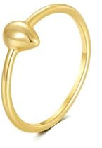 Bishilin Ehering Gold Damen 585 Echtgold, Frauen Ring Tropfen Schmal Verlobungsringe Trauringe Nickelfrei Große 54 (17.2)